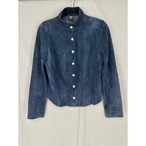 Worth Blue Suede Jacket